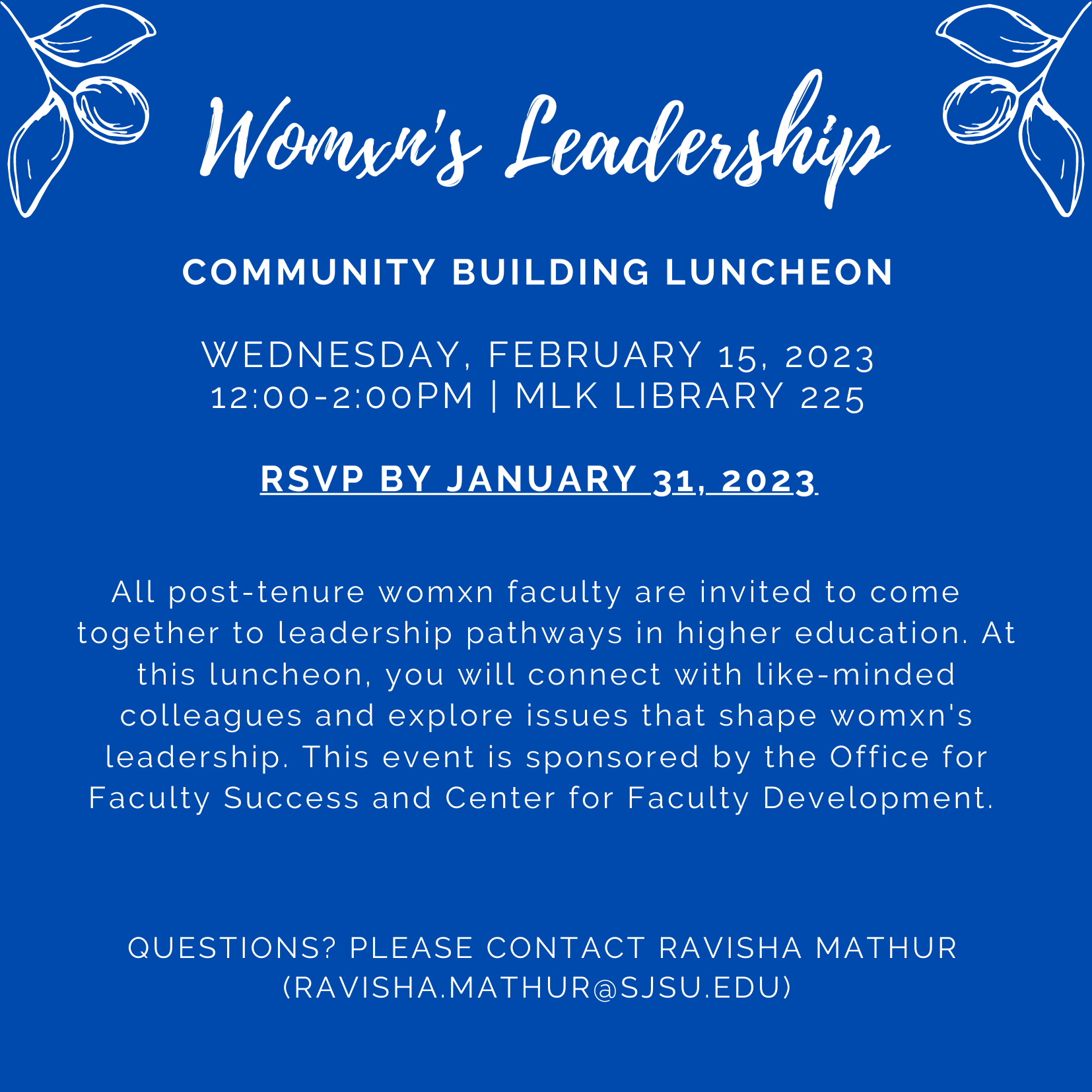 womens leadershop luncheon flyer